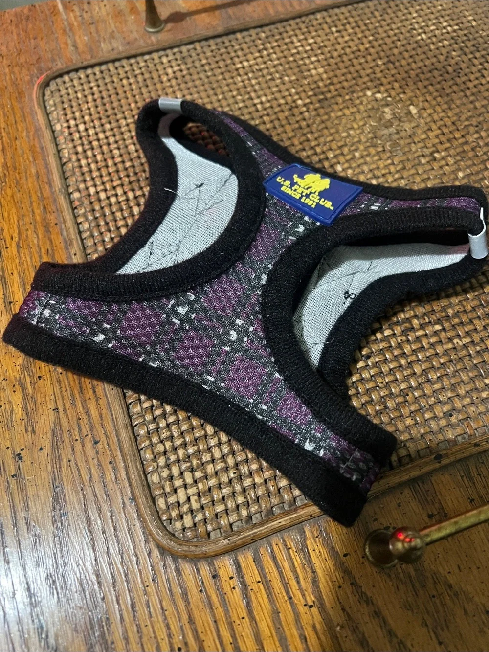 Purple Plaid Small Pet Harness by Up Country